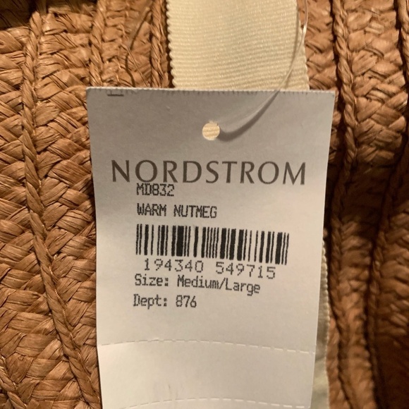 Madewell Braided Straw Hat in Warm Nutmeg M/L NWT - Picture 6 of 6